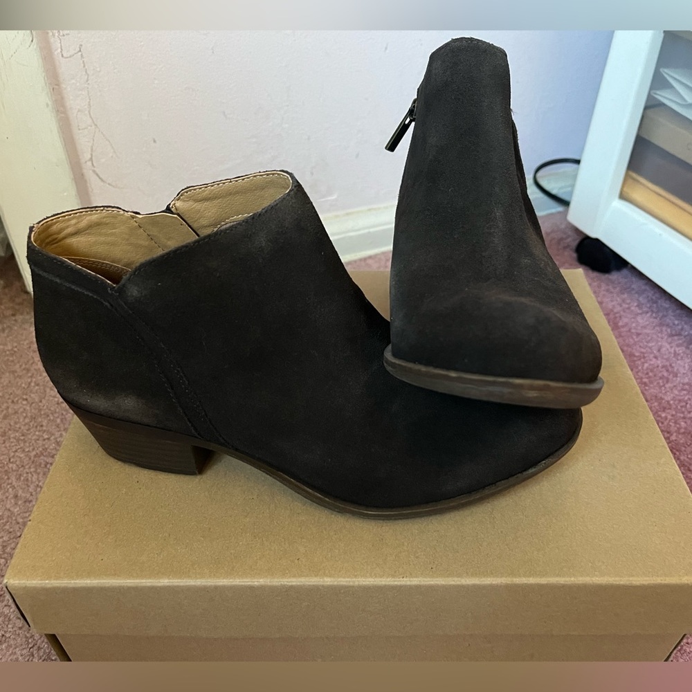 NWB Lucky Brand Barstyn Cocoa Nut Oiled Suede 7M